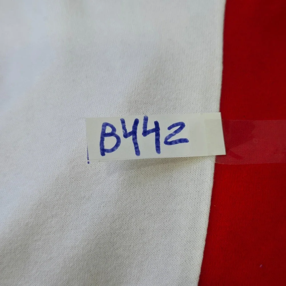 Tommy Hilfiger Denim Colorblock Sweatshirt unisex Large Multi Color Retro